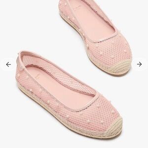 Kate Spade Pink Mesh Espadrilles